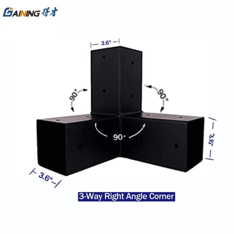 Modular Sizing Pergola Post Support and Corner Brackets for 4X4 6X6 Lumber